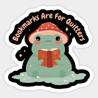 Frog Animal Reading Book Sticker